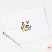 Huge Poker Stacks Ronde Sticker (Envelop)