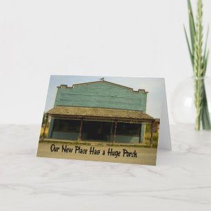 Huge Porch - Funny Change of Address Aankondiging