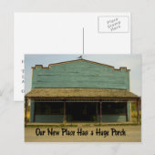 Huge Porch - Funny Change of Address Aankondigingskaart (Voorkant / Achterkant)