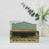 Huge Porch - Funny Change of Address Aankondigingskaart (Staand voorkant)