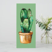 Huge Potted Cactus Book Mark (Staand voorkant)