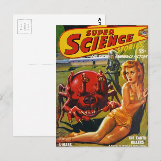 Huge Red Dog Insect Briefkaart (Voorkant / Achterkant)