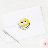 Huge Smile Face Ronde Sticker (Envelop)