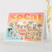 Huge SoCal-Wenskaart Kaart (Gele Bloem)