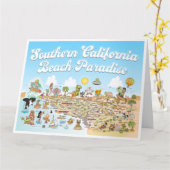 Huge SoCal-Wenskaart Kaart (Gele Bloem)