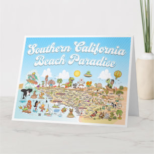 Huge SoCal-Wenskaart Kaart
