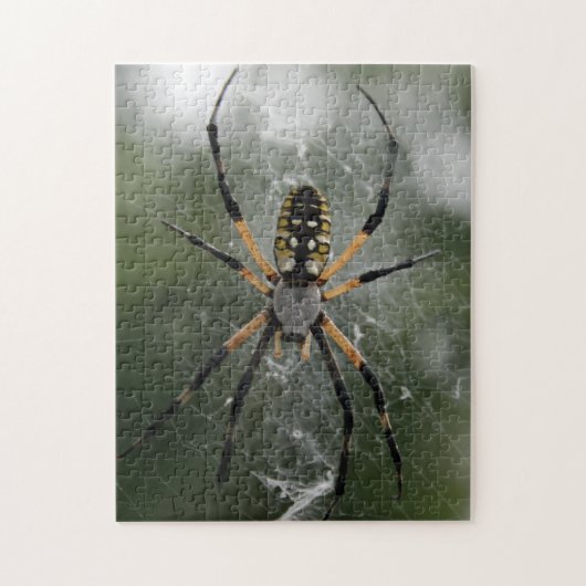Huge Spider / Geel & Zwarte Argiope Legpuzzel (Verticaal)