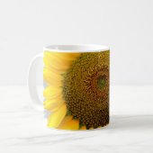 Huge Sunflower, hart binnenin/Mok formaat 11oz Koffiemok (Voorkant links)