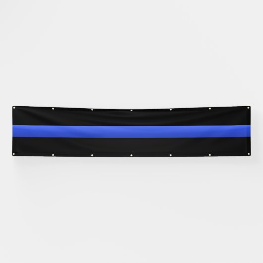 Huge Thin Blue Line Spandoek (Horizontaal)