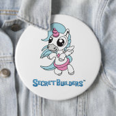 Huge Unicorn Pin Ronde Button 6,0 Cm (In situ)