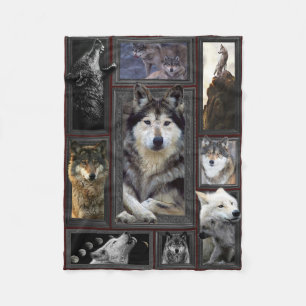Huge Wolf 3D Blanket Fleece Deken