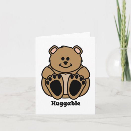 Huggable draagt notecard kaart (Voorkant)