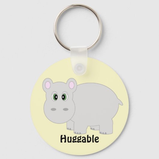 Huggable Hippo-Sleutelhanger Sleutelhanger (Voorkant)