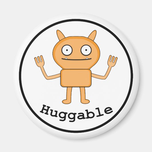 Huggable - Standaard, 2¼-inch Ronde Magnet (Voorkant)