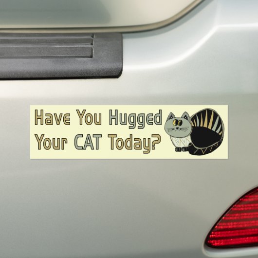 Hugged Bumpersticker (Op auto)