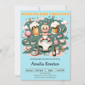 Huggies and Chuggies Cheers to Fatherhood Kaart (Voorkant)