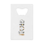 Huggies and Chuggies Creditkaart Flessenopener (Voorkant)