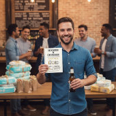 Huggies and Chuggies Invitation Kaart