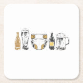 Huggies and Chuggies Kartonnen Onderzetters (Voorkant)