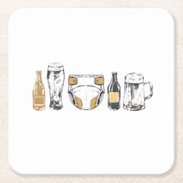 Huggies and Chuggies Kartonnen Onderzetters