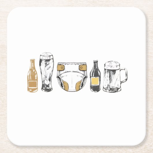 Huggies and Chuggies Kartonnen Onderzetters (Voorkant)