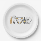 Huggies and Chuggies Papieren Bordje (Voorkant)