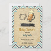 Huggies and chuggies party-uitnodiging kaart (Voorkant)