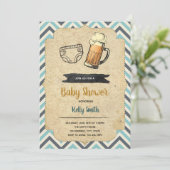 Huggies and chuggies party-uitnodiging kaart (Staand voorkant)