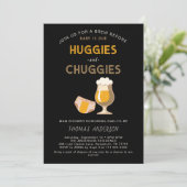 Huggies Chuggies Dad Diaper Party Baby Shower  Kaart (Staand voorkant)