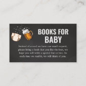 Huggies en Chuggies Baby shower Boeken voor Baby Informatiekaartje (Voorkant)
