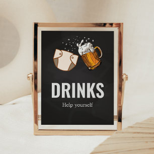 Huggies en Chuggies Baby shower Drinken Poster