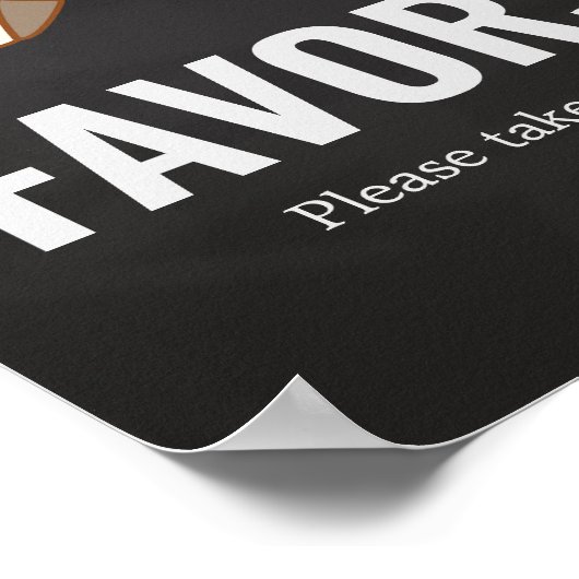 Huggies en Chuggies Baby shower gunsten Poster (Hoek)