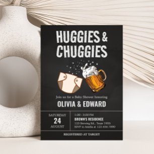 Huggies en Chuggies Baby shower Kaart