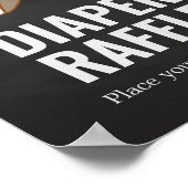 Huggies en Chuggies Baby shower Luier Raffle Poster (Hoek)