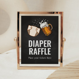 Huggies en Chuggies Baby shower Luier Raffle Poster