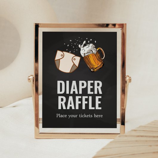 Huggies en Chuggies Baby shower Luier Raffle Poster