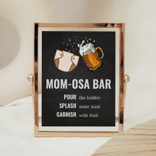 Huggies en Chuggies Baby shower Moeder Osa Bar Poster