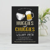 Huggies en Chuggies Baby shower Uitnodiging (Staand voorkant)