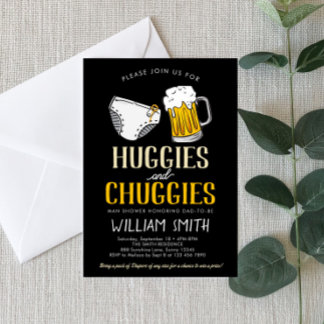 Huggies en Chuggies Baby shower Uitnodiging