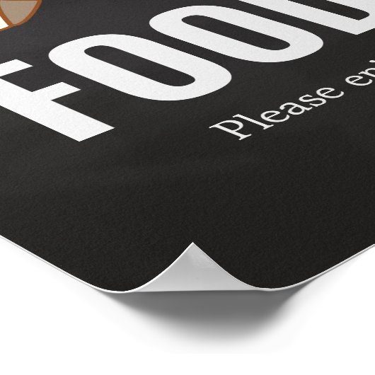 Huggies en Chuggies Baby shower Voedsel Poster (Hoek)