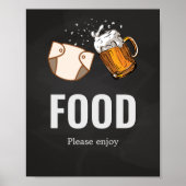 Huggies en Chuggies Baby shower Voedsel Poster (Voorkant)