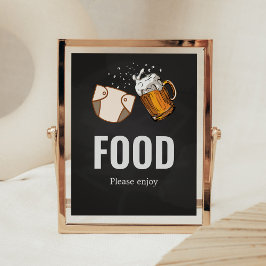 Huggies en Chuggies Baby shower Voedsel Poster