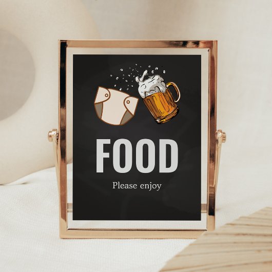 Huggies en Chuggies Baby shower Voedsel Poster