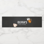 Huggies en Chuggies Baby shower Waterfles Etiket (Enkel label)