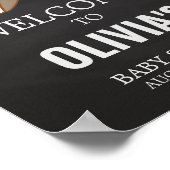 Huggies en Chuggies Baby shower Welkom Poster (Hoek)