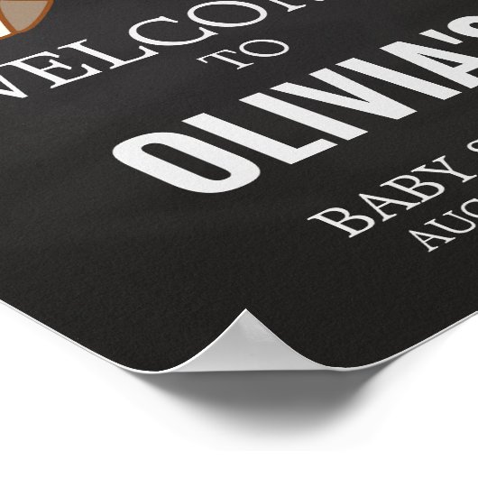 Huggies en Chuggies Baby shower Welkom Poster (Hoek)