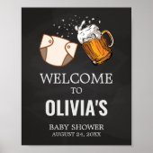 Huggies en Chuggies Baby shower Welkom Poster (Voorkant)