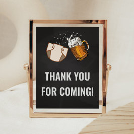 Huggies en Chuggies Bedankt voor je komst Poster