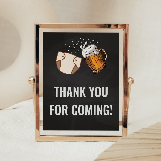 Huggies en Chuggies Bedankt voor je komst Poster