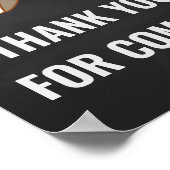 Huggies en Chuggies Bedankt voor je komst Poster (Hoek)